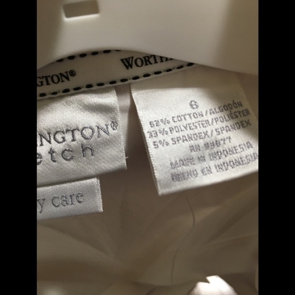 Worthington Long Sleeve Modern Fit Button-Down Shirt - Picture 8 of 8